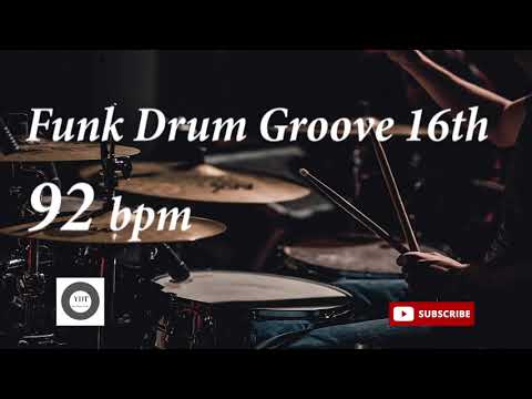 Funk Drum Groove HH 16th - 92 bpm - HQ