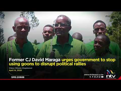 Former CJ David Maraga urges government to stop using goons to disrupt political rallies