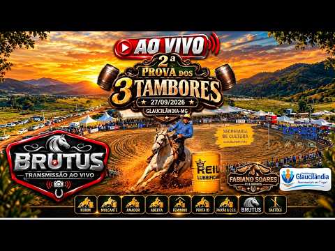 TRÊS TAMBORES  EM GLAUCILÂNDIA -  MG - 27/09/2026 🤠