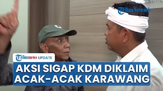 Warga Mencak-mencak, KDM Santai Temui Aktivis Karawang, Curhat Ada Korban Pembongkaran Bangli