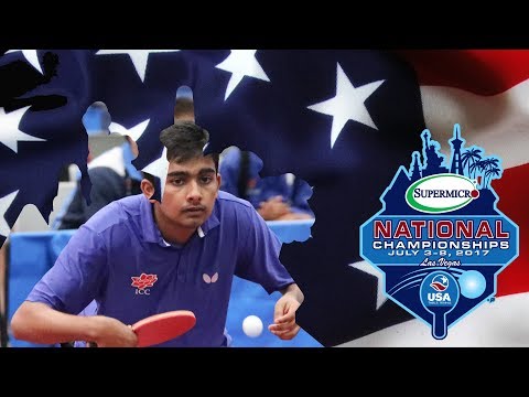 2017 SuperMicro US National Table Tennis Championships - Krish Avvari vs Adar Alguetti  (Men's QF)
