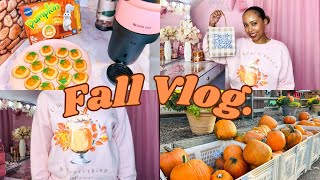 FALL VLOG 🍂! Spend a Fall Day With Me: Fall Nails, Pumpkin Patch, Shopping For Fall & Baking Cookies