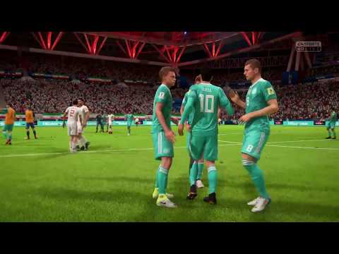 FIFA WORLD CUP 18 IRAN  vs. GERMANY | FIFA 18(FULL GAMEPLAY) [PS4 PRO]