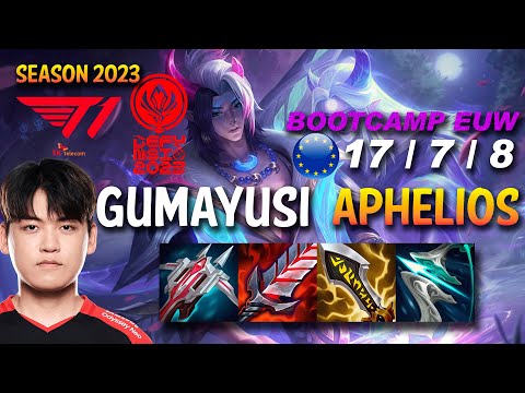 T1 Gumayusi APHELIOS vs ZERI ADC - BOOTCAMP EUW Ranked - MSI 2023