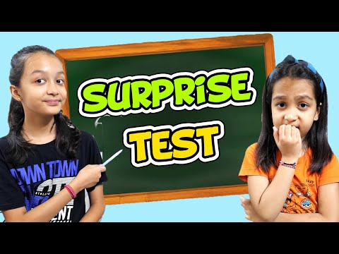 SURPRISE TEST By Aayu 🤩🤔✏️📖✅️ | Vanu Ka Surprise Test | Exam Vlog | Aayu and Vanu