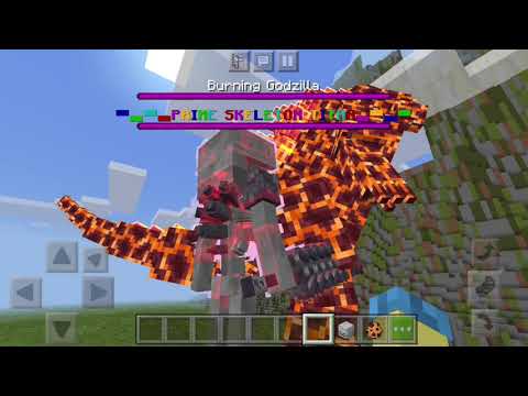 PRIME SKELETON VS GODZILLA,GIDORAH and BURNING GODZILLA