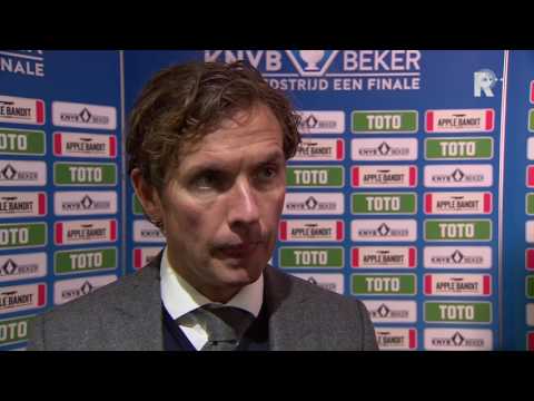 Alex Pastoor na afloop van Sparta-Vitesse