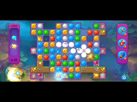 Fishdom Super Hard Level 2355 (with Double Lightning Booster) @choraelmin