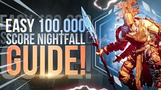 Hollowed Lair EASY 100k Nightfall Strike! Destiny 2: Forsaken Guide!