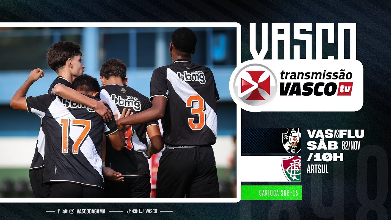 AO VIVO - VASCO x FLUMINENSE | CAMPEONATO CARIOCA SUB15 - SEMIFINAL JOGO DE IDA
