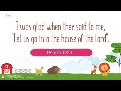 Kids Night A31 - I Was Glad - Psalm 122:1