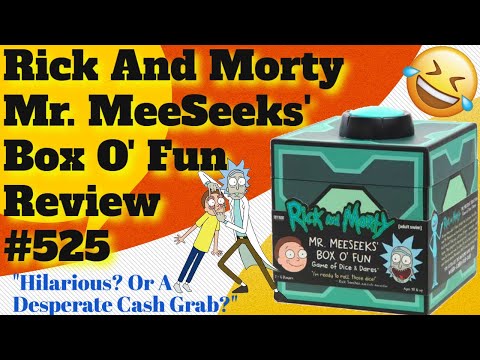 Bower's Game Corner: Rick and Morty - Mr. Meeseeks' Box o' Fun And Dare Review 