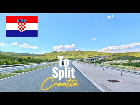 Driving in Croatia in September 2023 from Ploče to Split on the highway