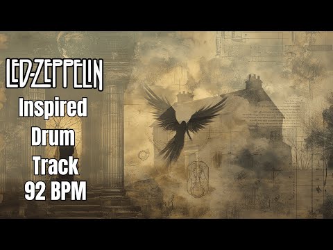 Led Zeppelin Style Drum Backing Track | 92 BPM | Classic Rock Drum Groove