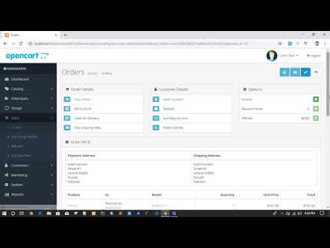 OpenCart Order Fulfillment Extension