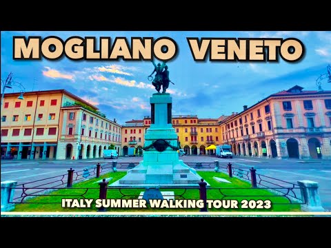 MOGLIANO VENETO, MORNING WALKING TOUR, ITALY 4K