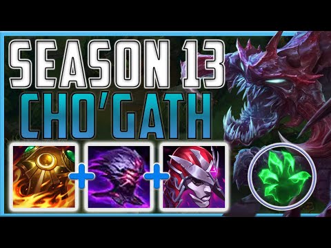7K+ HP, 400 ARMOUR AND NO.1 GAME DAMAGE AS A TANK IN SEASON 13?! - Big Cho'gath | Season 13 LoL