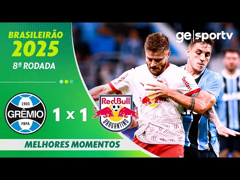 Gols e lances de Grêmio x Red Bull Bragantino