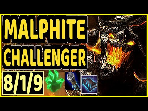 THAL (MALPHITE) - 8/1/9 KDA TOP CHALLENGER GAMEPLAY - KR
