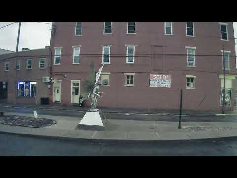 LIVE 24/7 Mothman Statue Cam | Outside the Mothman Museum, Point Pleasant WV