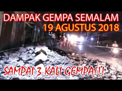 MENCEKAM! PASCA GEMPA BESAR 7.0 SR TADI MALAM DI LOMBOK & BALI! 19 Agustus 2018 - Bali Today
