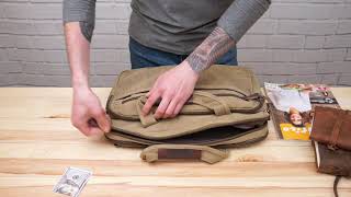 Сумка текстильна для ноутбука 20186 Vintage хакі