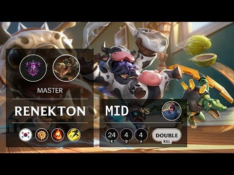 Renekton Mid vs Yasuo - KR Master Patch 9.19