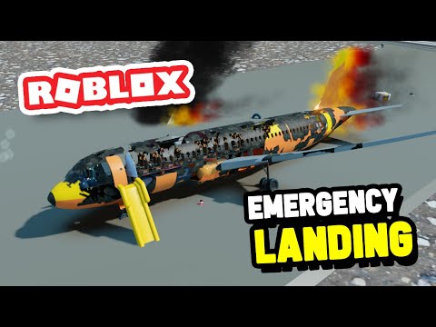 My Plane BURNED To The Ground In Emergency Landing (Roblox) - YouTube