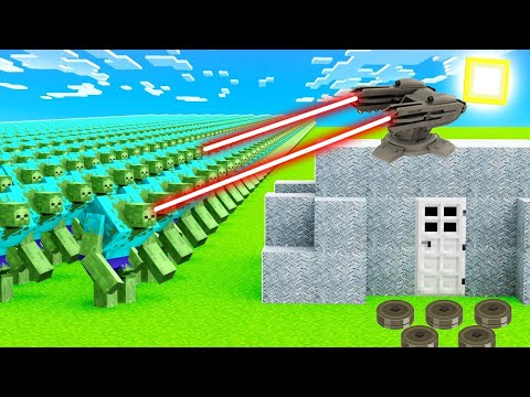 1000 Zombies Vs Best Defence Base Minecraft!! 🔥