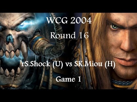 Warcraft 3 - WCG 2004 (round 16) rS.Shock (UD) vs SK.Miou (HU) Game 1
