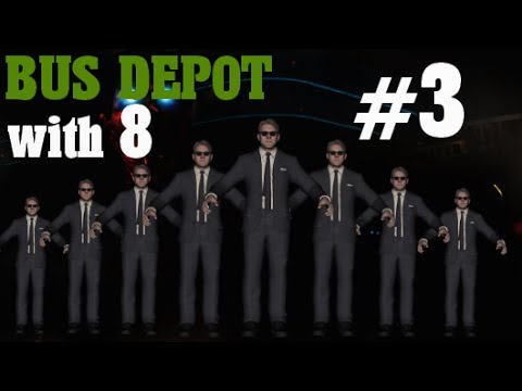 Bus Depot 8 Player Survival Mayhem #3 - Black Ops 2 Zombies 8 Man Glitch