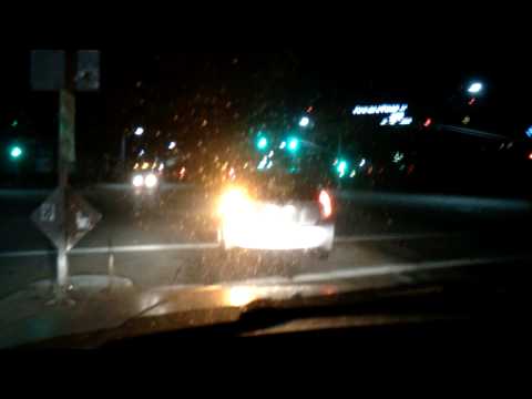 Car stops on a cross walk