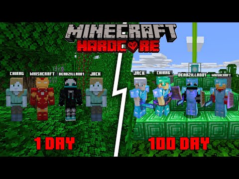 We Survived 100 Days In Jungle Biome In *Hardcore* Minecraft | DeadZilla
