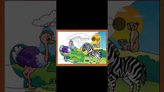mewarnai zebra #shorts #shortvideo #mewarnai #menggambar #coloring #drawing #zebra