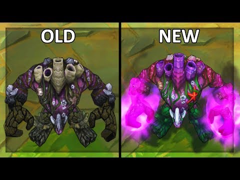 All Malphite Skins Complete Changes Old and New Visual Effects (VFX) Update - League of Legends