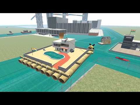 Franklin Build Floating Water House in Indian Bike Driving 3D