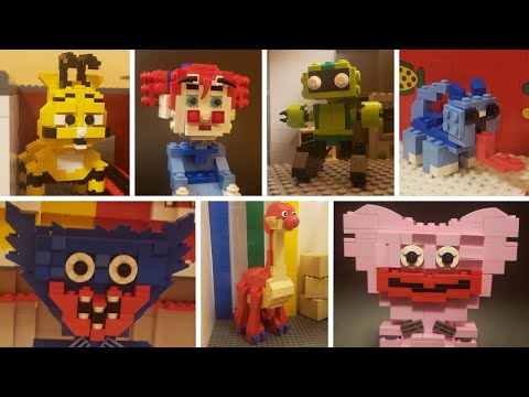 All LEGO POPPY PLAYTIME CHARACTERS | Huggy Wuggy’s Creepy Factory!