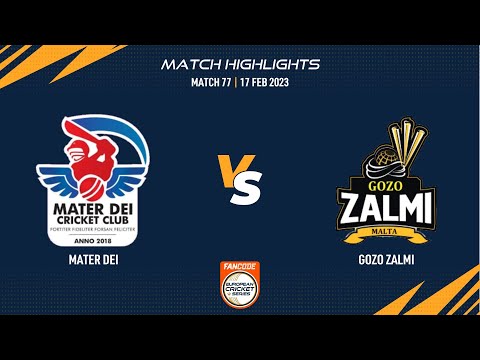 Match 77 - MTD vs GZZ | Highlights | FanCode ECS Malta | Malta 2023 | ECS23.077