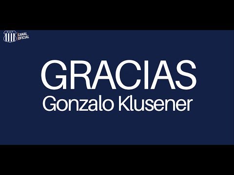 ¡Gracias Gonzalo Klusener!