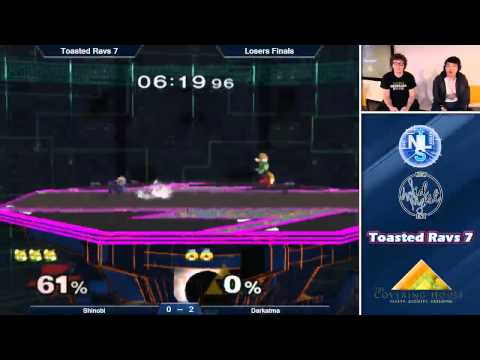 Toasted Ravs 7 Melee Singles Losers Finals: Shinobi (Fox) Vs. Darkatma (Sheik)