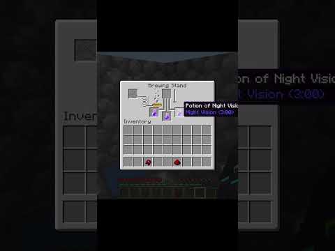 How to make potions of night vision and invisibliity in minecraft #shorts #Bloodly #BloodlyYT