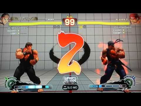 USF4 - SEIMO_GODIOS (ryu) vs CounterDavid (Evil Ry