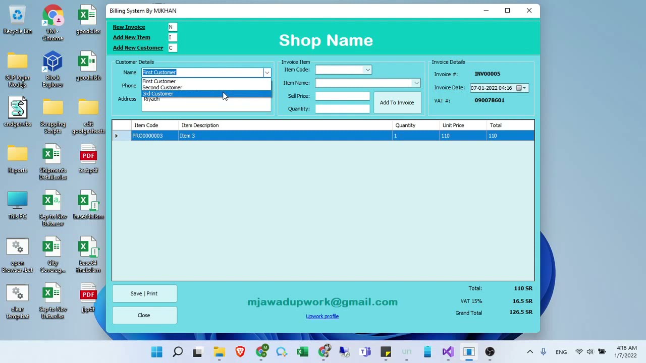Zakat & Tax and Customs Authority TLV QR Code E invoices generator (KSA E-Invoicing)