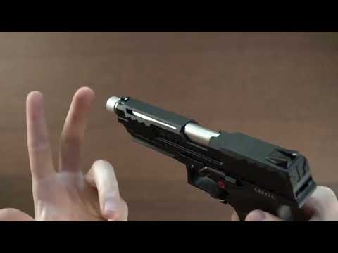 PISTOLA A GAS G&G GTP9 BLACKSILVER FULL METAL SCARRELLANTE
