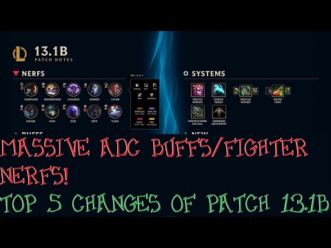 MASSIVE Marksmen Buffs/Fighter NERFS! - Top 5 Changes of Patch 13.1B