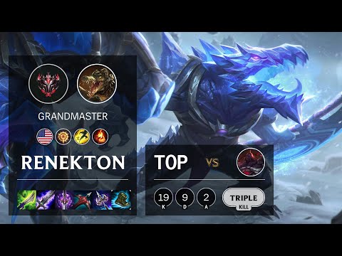 Renekton Top vs Sion - NA Grandmaster Patch 10.19