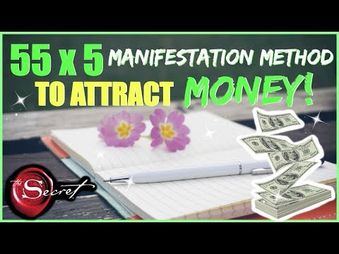 HOW TO USE 55 X 5 METHOD TO MANIFEST MONEY! │ POWERFUL LAW OF ATTRACTION TECHNIQUE FOR WEALTH Video