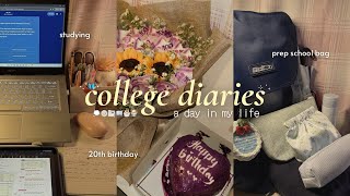 college diaries Ė.šą¼ā | productive days, quiz week, pack my bag, 20th birthdayš§