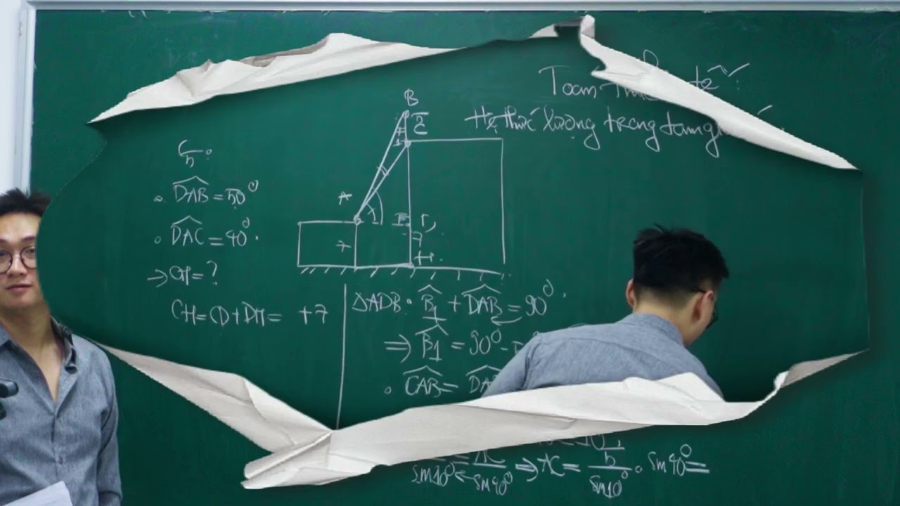 BÀI TOÁN THỰC TẾ GIẢI TAM GIÁC PHẦN 2