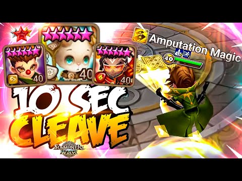 10 SEC CLEAVE TEAM with DOVA - Summoners War